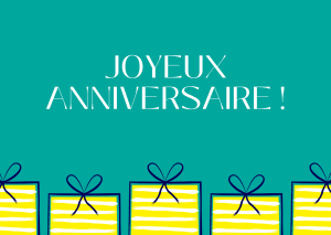 
			                        			Carte cadeau anniversaire